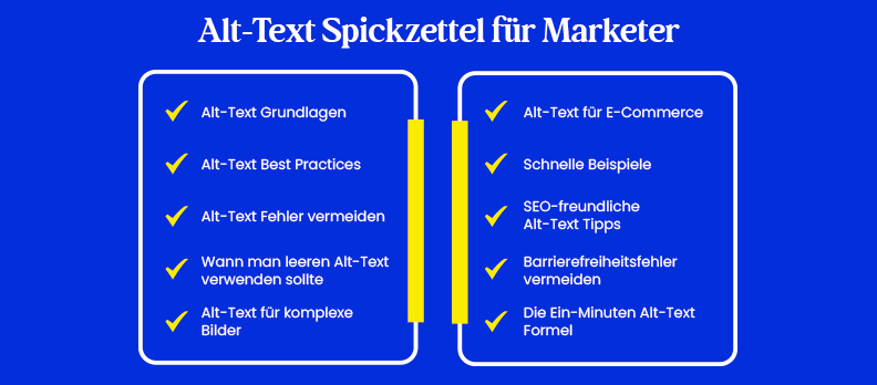 Alt-Text-Spickzettel für Marketer
