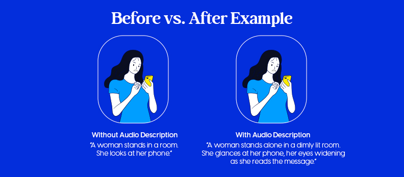 Audio Description Examples Before and After