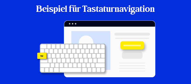 Beispiel für Tastaturnavigation