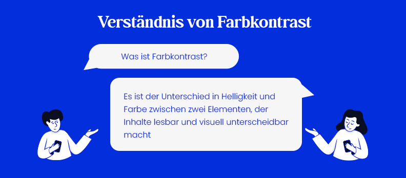 Verständnis von Farbkontrast Verständnis von Farbkontrast