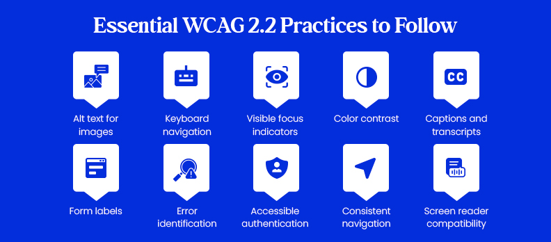 Essential WCAG 2.2 Practices to Follow
