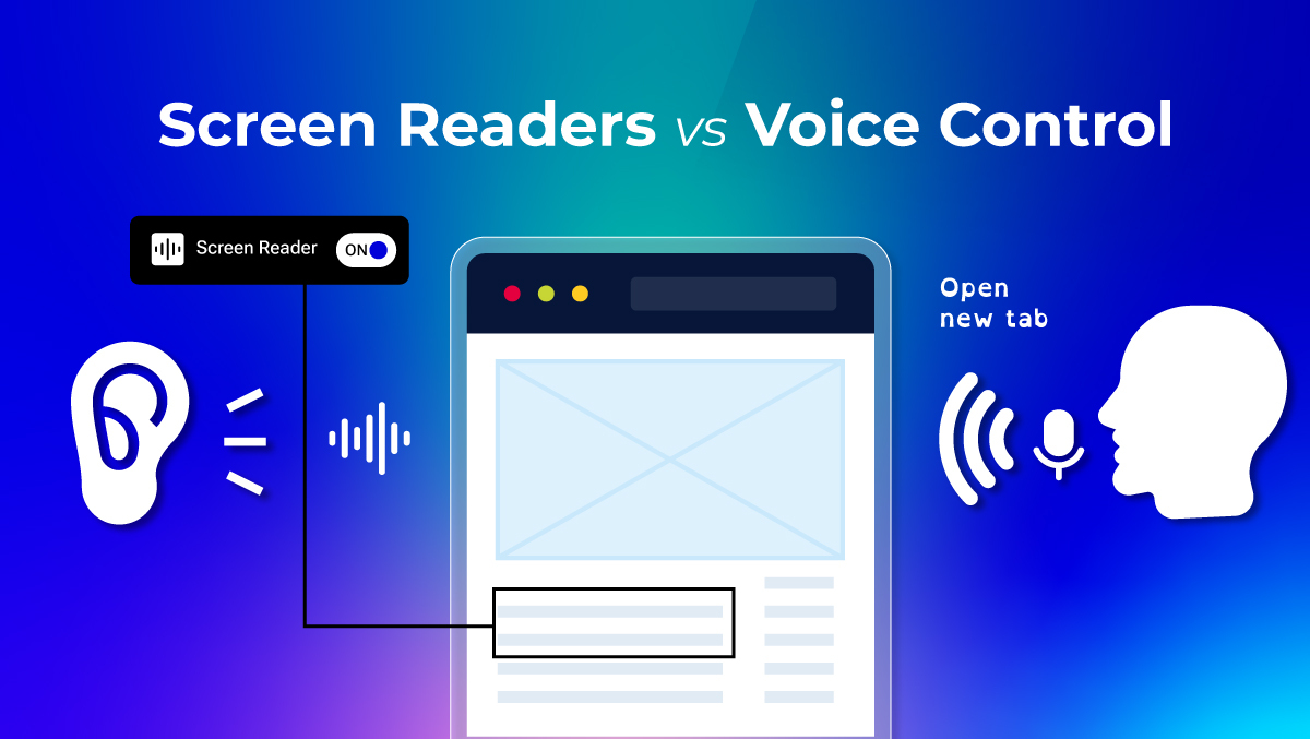 Screen Reader vs Sprachsteuerung Screen Reader vs Sprachsteuerung