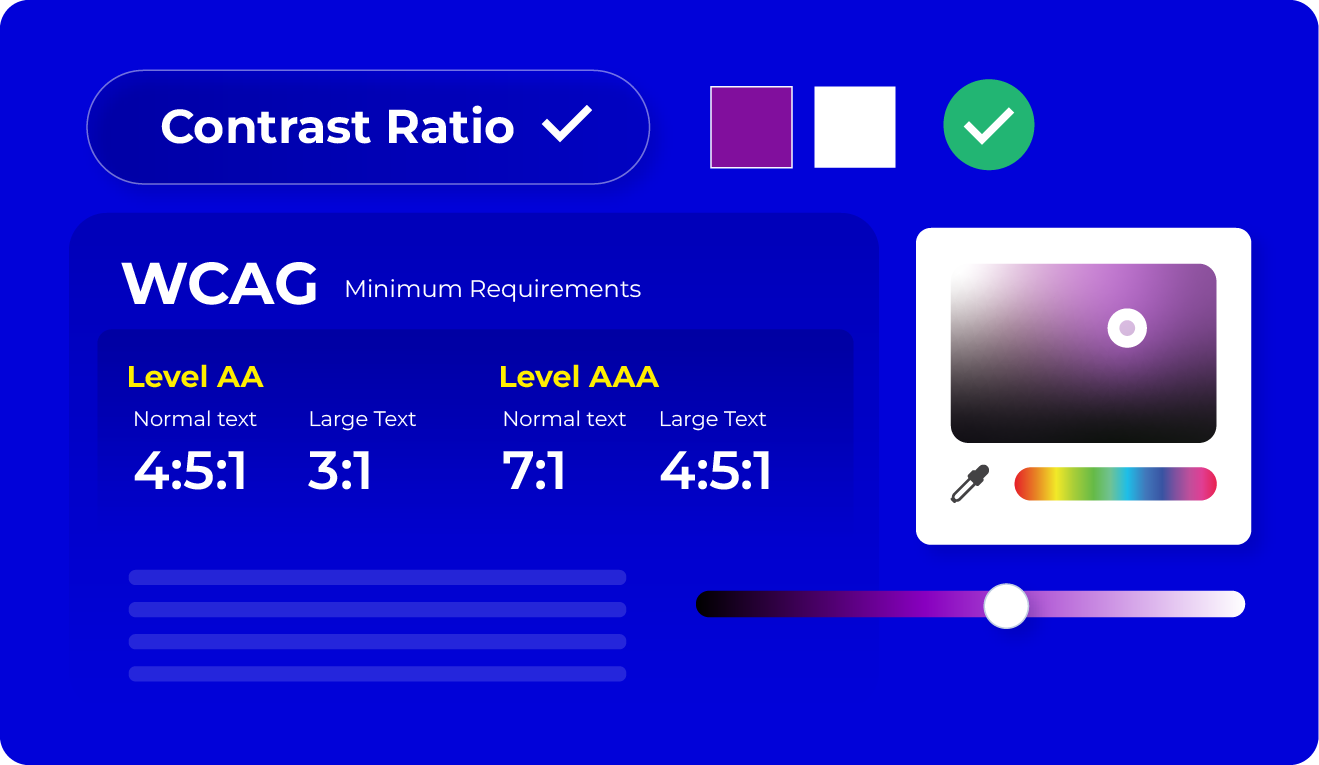 Text Contrast Requirements Text Contrast Requirements